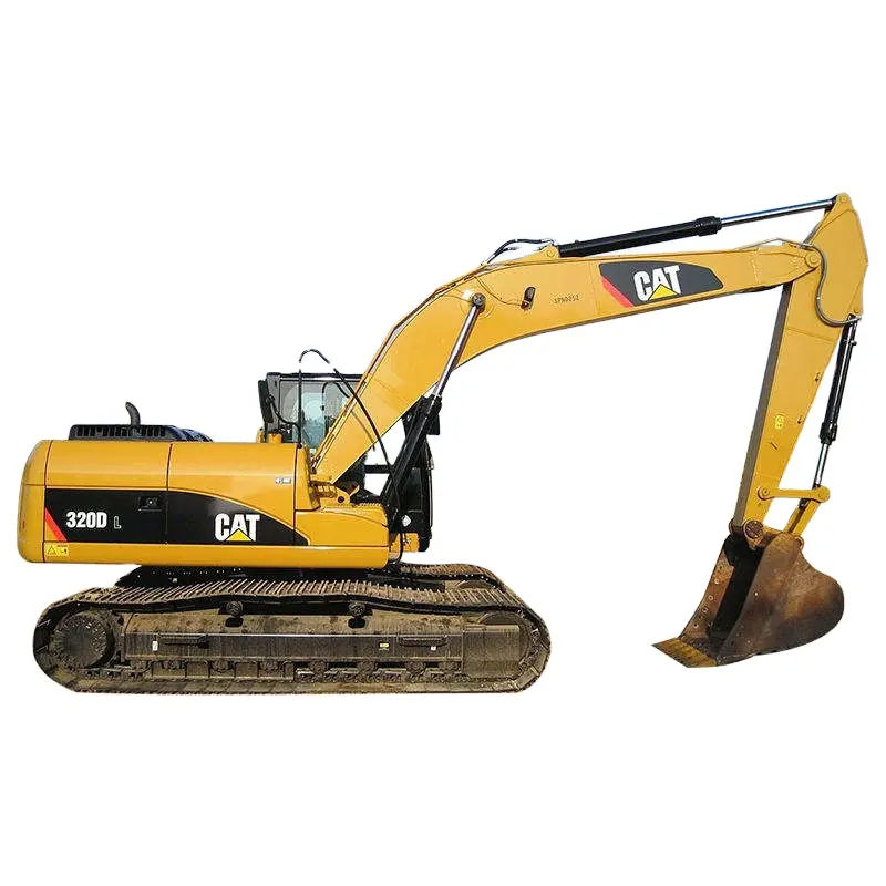 Used Caterpillar digging machinery CAT 320 320D 320DL 20ton crawler excavator machine with drilling attachments