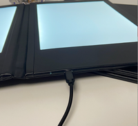 Diode électroluminescente Le menu rétro-éclairé par LED populaire comprend un éclairage rechargeable en PU noir régulier
