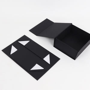 Scatola regalo magnetica nera di lusso all'ingrosso confezione di <span class=keywords><strong>scarpe</strong></span> da imballaggio con Logo personalizzato scatola di carta rigida rigida in cartone - Product Image 1