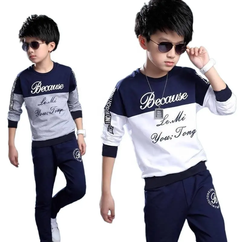 Boys clothes sport suit casual boys clothing sets 2022 autumn letter two pieces children clothing set kids tracksuit clothes