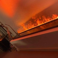 Cheminée décorative de qualité supérieure, Design de luxe, pas de chaleur, vapeur d'eau 3D, foyer à vapeur électrique