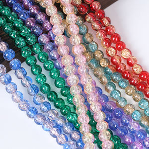 Venta de Fábrica, Cuentas Redondas de Cristal Transparente de 10 mm, Cuentas de Vidrio Cristalizadas de Colores para Hacer Joyería DIY - Product Image 2