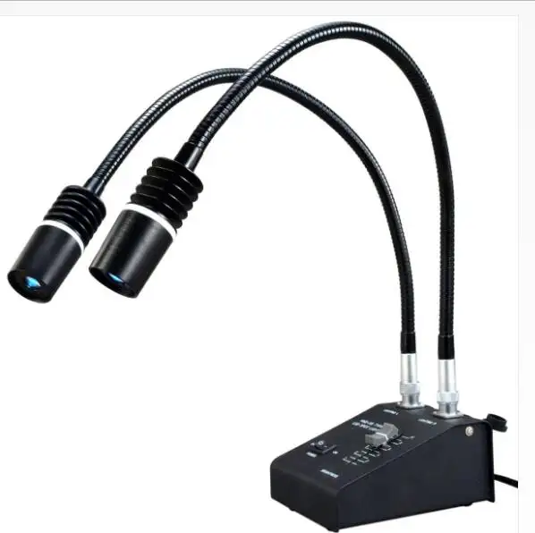 NP-DL6W Cold Light 6 Watt LED Dual Gooseneck Spotlight Illuminator for Science and Stereo Microscopy