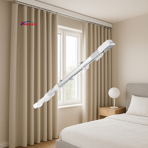 ARODDY Binario <span class=keywords><strong>per</strong></span> <span class=keywords><strong>Tende</strong></span> Automatico Bianco 1.8-3m Compatibile con Alexa e Homekit, Binario Motorizzato <span class=keywords><strong>per</strong></span> <span class=keywords><strong>Tende</strong></span> - Product Image 1