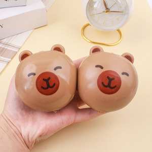 Hot Selling TPR Cute Capybara Squeeze Toys Fun Moldable <b>Squishy</b> Toy Slow Rising Rubber Fidget Squeeze Toys for Kids - Product Image 6