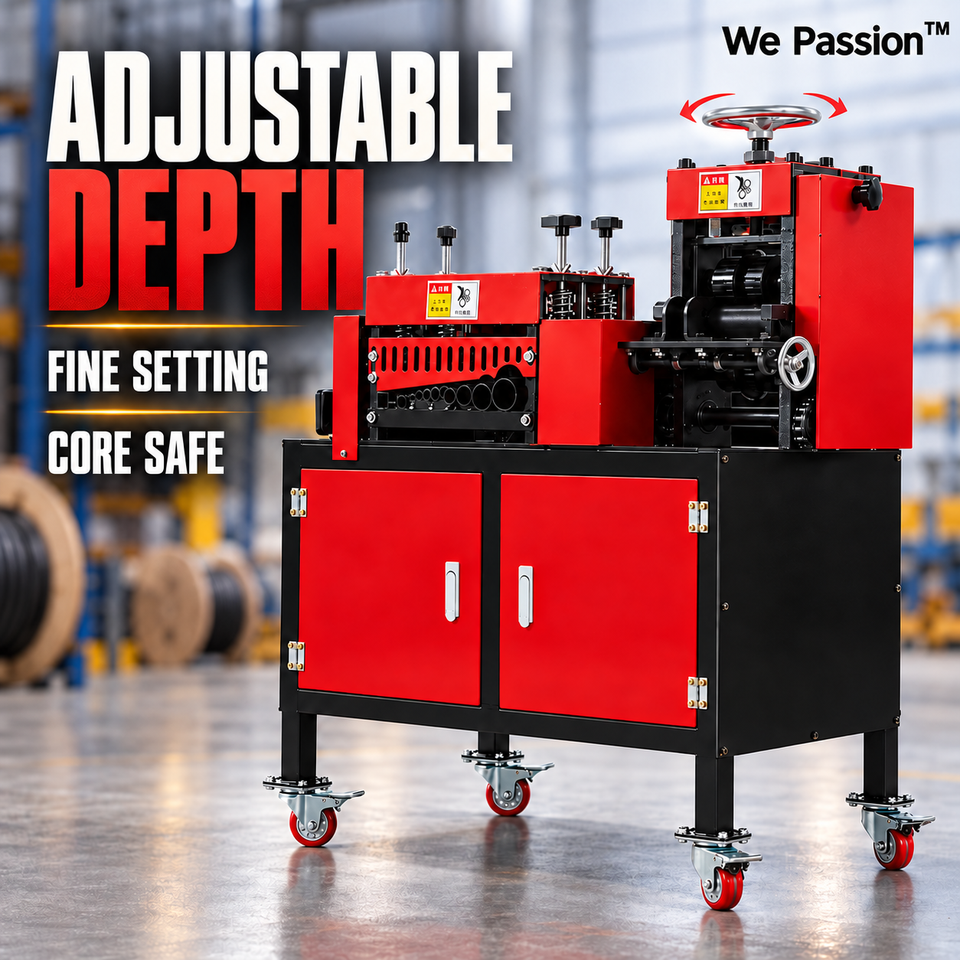 We Passion Copper Wire Stripper WP-D2 4KW 21 Blades 248kg Automatic ...