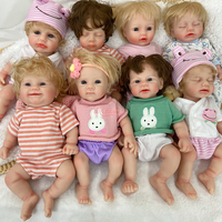 Poupées Reborn de 12 pouces, différentes coiffures, poupées en silicone réalistes, poupées nouveau-nés, cadeau de Noël idéal