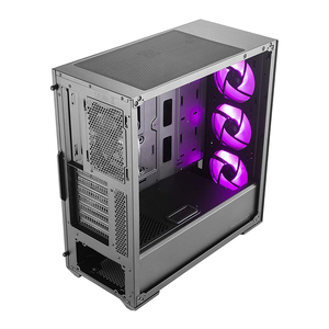 Boîtier d'ordinateur <span class=keywords><strong>Cooler</strong></span> <span class=keywords><strong>Master</strong></span> MasterBox MB520 ARGB ATX Mid-Tower avec panneau avant en miroir foncé et prises d'air latérales en maille - Product Image 4
