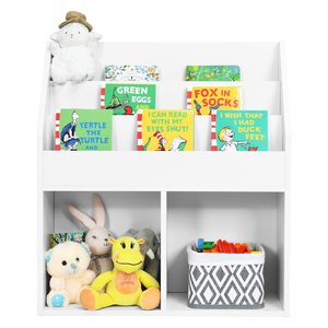 OEM Tùy Chỉnh Trẻ Em Trắng Kệ Sách Đồ Chơi Lưu Trữ Tủ Tổ Chức Lớn Cubes Tủ Sách Hiển Thị Sling Giá Cho Vườn Ươm Phòng Ngủ - Product Image 6