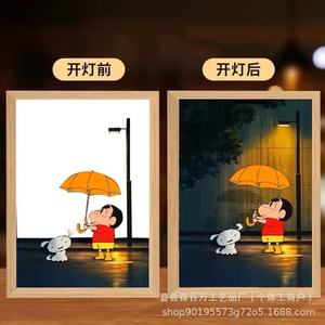 <b>Light</b> Up Painting Rectangle <b>USB</b> <b>Led</b> Warm White Tap Control Night <b>Light</b> Decorative Tabletop Gift - Product Image 2