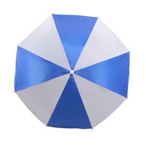 Parasol de plage bleu et blanc de 40 pouces en tissu Oxford 210D avec revêtement argenté, résistant au vent et à l'UV, inclinable et réglable pour piscine extérieure - Vente en gros - Product Image 4