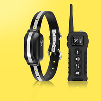 Collar de Adiestramiento Inteligente para Perros con Control Remoto, Alcance de 1000m, Plástico Impermeable IP67, Batería de Más de 20 Horas de Duración, Anti-Ladridos