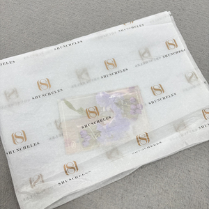 Fogli di Carta Velina Bianca 17gsm con Adesivo, Carta di Seta per Confezionamento Abbigliamento, Stampa Personalizzata, Rotoli di Carta da Regalo per Gioielli - Product Image 4