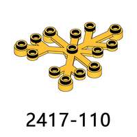 2417 Piezas Pequeñas de Ladrillos, Hojas de Plantas 6*5, Accesorios de Color, Sets de Bloques de Construcción, Juguetes de Partículas para Niños, 100g/bolsa