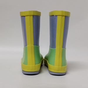 Thiết kế mới nhất của đồng bằng màu cao su mưa khởi động cho trẻ em - Product Image 5