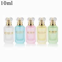 Venta al por Mayor 2026: Botella de Perfume Octogonal de Vidrio de 10 ml, Tamaño de Bolsillo, con Tapa Facetada Transparente, Logotipo Personalizado OEM Disponible