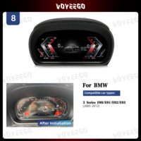Voyeego 12.3 pouces voiture Smart LCD tableau de bord compteur de vitesse multimédia tableau de bord pour BMW série 3 LCD Instrument