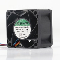 Sunon Baru 5V 24V 48V DC12V 7.8W AC EC 4028 40X40X28MM 4CM Sasis Power Supply PWM Bearing 4-kawat PF40281BX-D060-S99 Kipas Pendingin