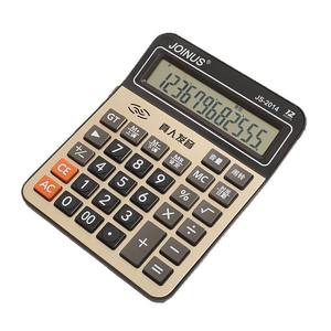 เครื่องคิดเลขโกลด์วอยซ์พร้อมจอแสดงผลขนาดใหญ่และฟังก์ชั่นหลากหลายสำหรับใช้ในสำนักงาน ตัวเครื่องทำจากอลูมิเนียมอัลลอย - Product Image 4