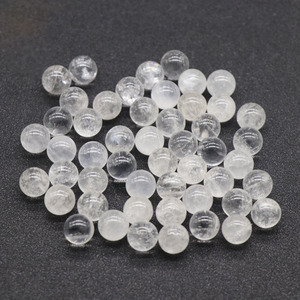 Naturel De haute Qualité Ronde En Quartz Clair 12mm Pierres Précieuses En Vrac Perles de Charme En Cristal Blanc - Product Image 1