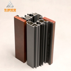 Perfiles de aluminio populares 6005 6060 6063 6061 Perfiles de ventanas de aluminio de rotura térmica con tratamiento de superficie - Product Image 6