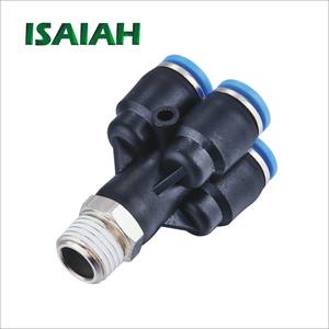 יצרן סין <span class=keywords><strong>Sang-A</strong></span> דגם פניאומטי משולש אוניברסלי זכר BSPP אוויר מגע אחד התאמת פלסטיק - Product Image 6