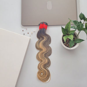 Miscela naturale 4 <span class=keywords><strong>Deep</strong></span> Wave sfuse treccia senza trama 100% estensioni dei capelli umani - Product Image 4