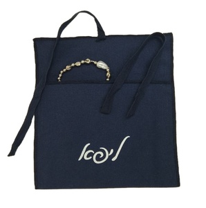 Custom Logo Navy Cotton <b>Envelope</b> Bags Pouches for Cosmetic Packaging Recyclable Dust Sack Luxury Jewelry Pouch - Product Image 1