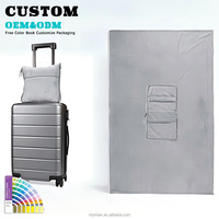 Couverture de voyage intégrée épaissie pour l'aviation, anti-boulochage et infroissable, lavable en machine, personnalisation du logo possible