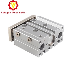 Cylindre pneumatique à double action, tête de cylindre en aluminium, mini-cylindre pneumatique, fabricant de pièces de cylindres pneumatiques - Product Image 1