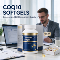 Coenzyme Q10 en gélules molles, sans sucre ajouté, 0,6 g, soutient la santé cardiaque et l'énergie cellulaire, complément alimentaire