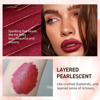 Rouge à lèvres brillant végétalien et minéral longue tenue, imperméable, avec logo personnalisé, effet nude, pour revendeurs – Meilleures ventes