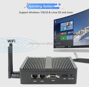 Dual Lan Dual COM Cele-ron J1900 4 ГБ 64 ГБ безвентиляторный промышленный Настольный ПК <span class=keywords><strong>DDR3</strong></span> двухъядерный Wins7/ XP Linux Pfs Fireewall сервер - Product Image 4