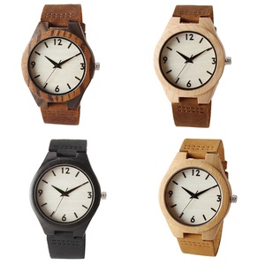 <span class=keywords><strong>Montre</strong></span> en bois TJW pour <span class=keywords><strong>homme</strong></span>, édition limitée, design sportif, bracelet en cuir Crazy Horse de luxe, cadran 45 mm, mouvement à quartz numérique, 24 mm - Product Image 2
