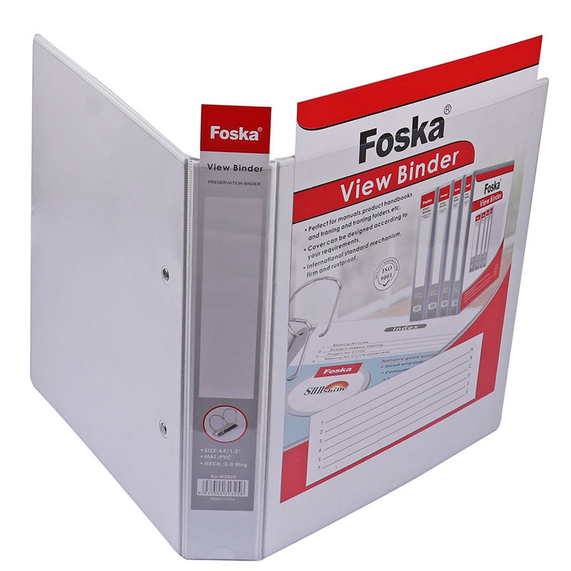 Foska Hot Plastic File Binder with Inserts - Easy to Use