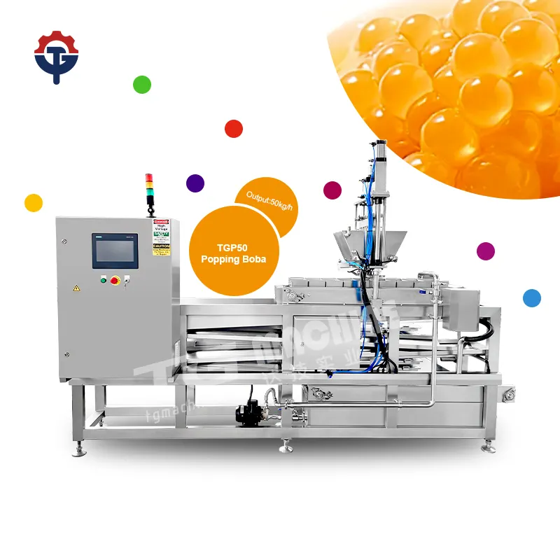 آلة سرعة سريعة أوتوماتيكية بالكامل لتصميم جديد لكرات عصير أجار بوبا آلة بوبا