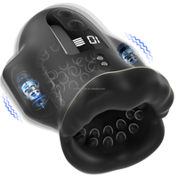 Masturbateur masculin avec écran LCD, vibrateur de pénis à double moteur, structure 3D, jouets sexuels pour hommes, masturbateur de poche