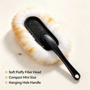 100% Wool Car <b>Duster</b> Brush Soft Scratch Free Detailing Dusting Mitt Wheel <b>Cleaner</b> for Car Care - Product Image 2