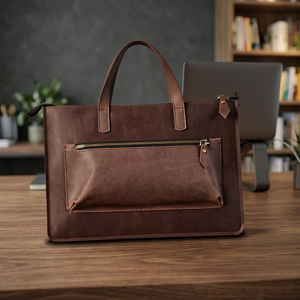 Women's Genuine Leather Clutch Zipper Closure Waterproof Anti-Theft Lightweight Cross-Body Strap Custom Brand Logo Printed - Product Image 2