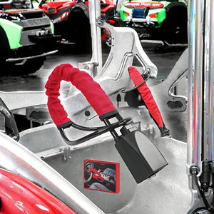 ट्रक सुव वैन आरवी के लिए 3 कुंजी सीट बेल्ट लॉक डिवाइस एक्सेसरी के साथ एंटी-चोरी कार स्टीयरिंग व्हील लॉक - Product Image 2