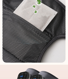 Masseur de genou chauffant personnalisé en nylon, compresse chaude antidérapante, design respirant, soulagement de la douleur par vibration, thérapie physique pour - Product Image 6