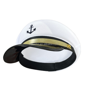 Cappelli da capitano per Yacht per adulti regolabili per uomini e donne marina con cappello da ammiraglio in uniforme da capitano per feste - Product Image 5