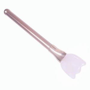 แท่งนวดพกพาลดบวม 100% ทำจากหินโรสควอตซ์ธรรมชาติ สำหรับกัวซาหน้า - Product Image 5
