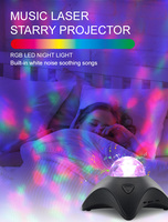 Projecteur de galaxie astronaute intelligent veilleuse nébuleuse aurora plafonnier LED avec minuterie de musique à dents bleues pour la décoration de la chambre des enfants