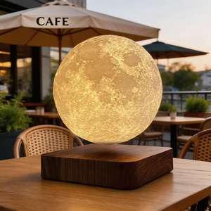 Gran Venta de decoraciones navideñas, lámparas de mesa, lámpara de luna de levitación magnética, luz LED, Luna flotante, luz de noche, decoración para el hogar - Product Image 1