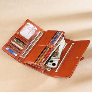 Porte-cartes pour homme de haute qualité, élégant, en cuir véritable, léger, avec fermeture à bouton, premium, vente en gros directe d'usine - Product Image 2