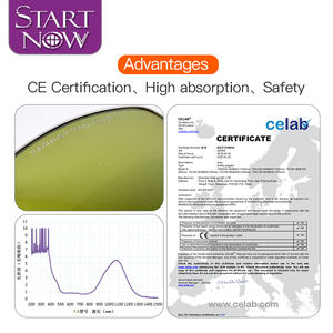 نظارات يمكن ارتداؤها داخل CE لآلة وسم ليزر YAG معدات لحام الألياف نظارات واقية نظارات السلامة بالليزر - Product Image 2