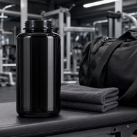 Bouteille d'eau sport OEM ODM 1000 ml en Tritan sans BPA, givrée, à large ouverture, pour la gym, le fitness, les voyages en extérieur
