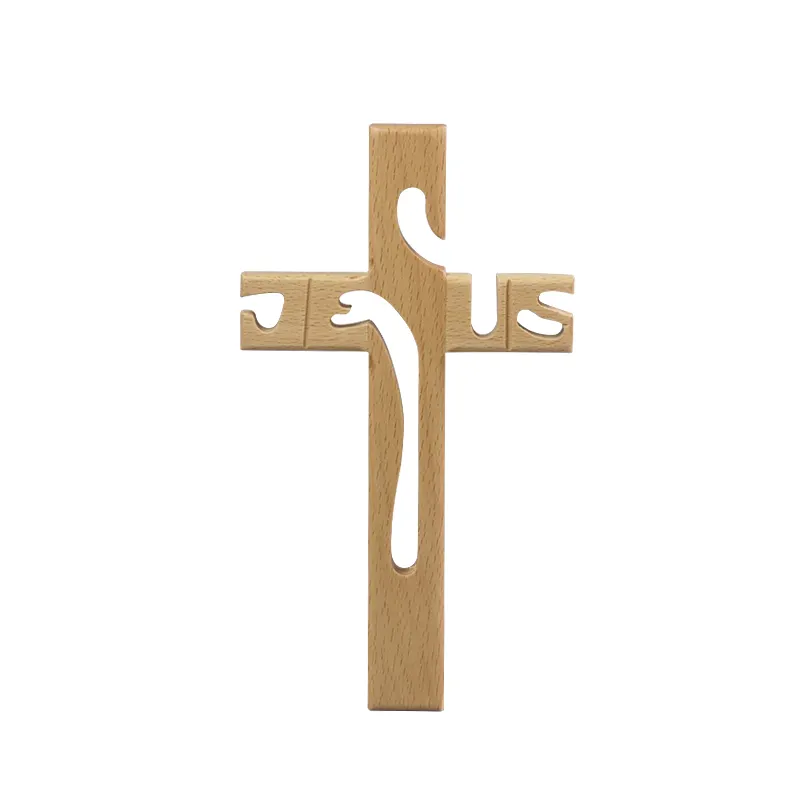 Factory direct Solid wood cross Modern minimalist version of Christian and Catholic crosses