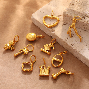 Accesorios de joyería DIY de formas mixtas, acero inoxidable chapado en oro de 18 quilates para la fabricación de pulseras - Product Image 3